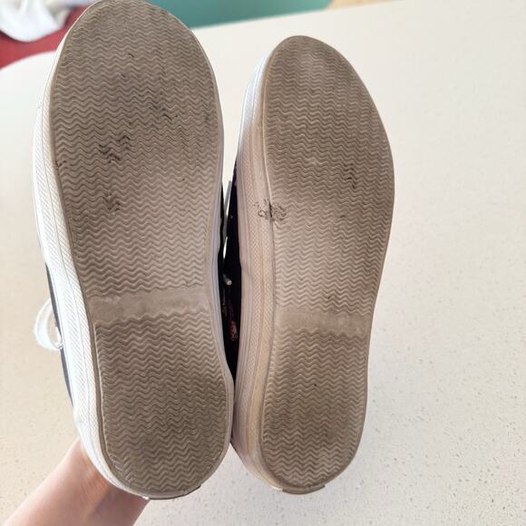 Bradford Exchange Mickey Mouse Lace Sneakers Womens 7.5 Disney Black Off White - Picture 3 of 5